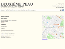 Tablet Screenshot of deuxiemepeau.com